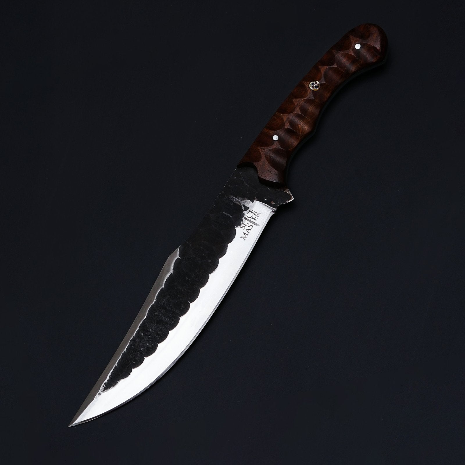 Black Coated Trailing Point Knife