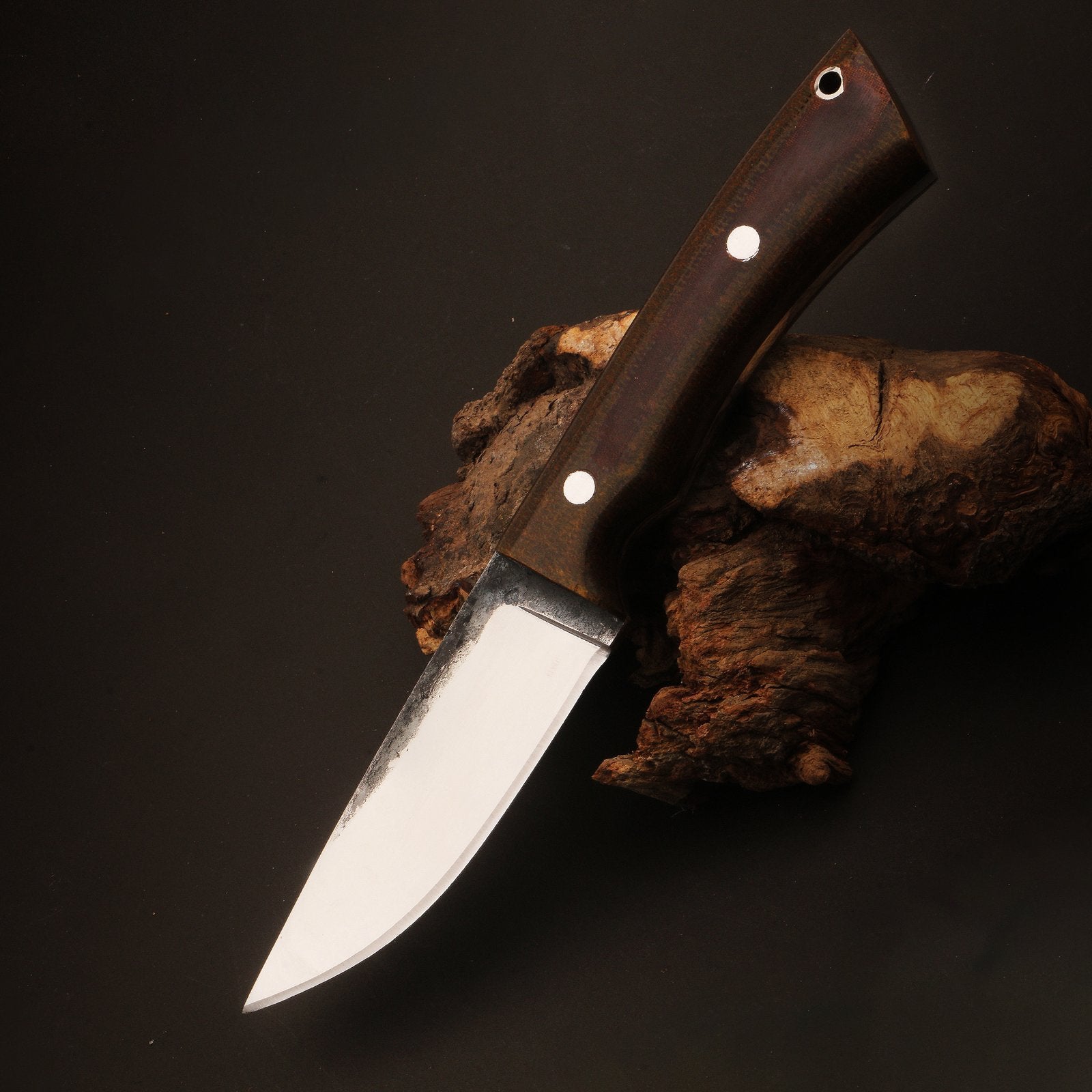 Straight Back Brown Micarta Knife Your Reliable Outdoor Companion